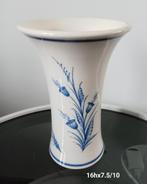 Vintage Delfs blauwe trompetvaas gemarkeerd Zenith, Antiek en Kunst, Ophalen of Verzenden