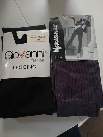 L/XL, 2x leggings,1 zwart en 1 aubergine kleur beschikbaar voor biedingen