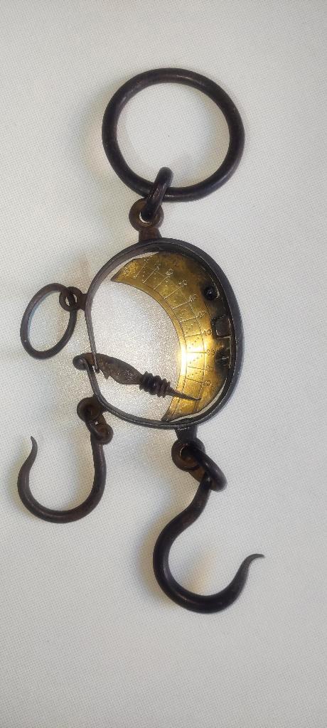 Halvemaan weegschaal, 19e-eeuwse, hand weegschaal,urnster, Antiek en Kunst, Antiek | Overige Antiek, Ophalen of Verzenden