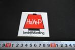 stickers HaVeP  bedrijfskleding  logo, Ophalen, Zo goed als nieuw