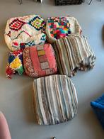 Marokkaanse pouf/poef/poefjes/kussen(s), Huis en Inrichting, Woonaccessoires | Kussens, Ophalen, Gebruikt, Vierkant