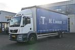 MAN TGM 18.290 Schuifzeilen, Pritsche Plane (bj 2015), Euro 6, MAN, Wit, Diesel