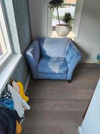Fauteuil Stoel blauw gratis, Ophalen, Gebruikt, Eenpersoons, 75 tot 100 cm