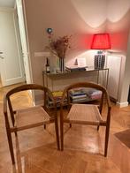 2 houten eetkamer stoelen NIEUW, Huis en Inrichting, Stoelen, Ophalen, Twee, Bruin, Nieuw