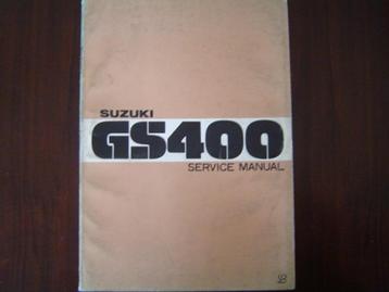Suzuki GS400 1976 motorcycle service manual GS 400 handboek beschikbaar voor biedingen