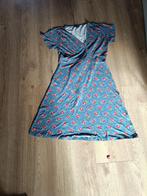 King louie Jurk, blauw met rozen, m, Maat 38/40 (M), Blauw, Ophalen of Verzenden, Knielengte