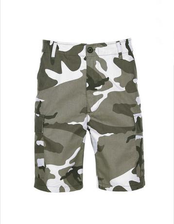 BDU korte broek, zwart/wit, camouflage, biker, rocker, man beschikbaar voor biedingen