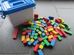 Houten blokken, Eichhorn, set van 85 stuks in box., Kinderen en Baby's, Speelgoed | Houten speelgoed, Ophalen of Verzenden, Gebruikt