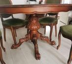 Mooie antieke eethoek met 4 stoelen, Ophalen of Verzenden
