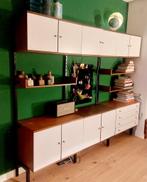 Vintage wandmeubel module kast Simpla Lux + uitbreiding!, Ophalen, 200 cm of meer, Teakhout, Zo goed als nieuw
