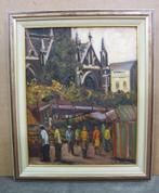 Jacob DE VRIES, markt op de Zavel in Brussel, Antiek en Kunst, Kunst | Schilderijen | Klassiek, Ophalen of Verzenden