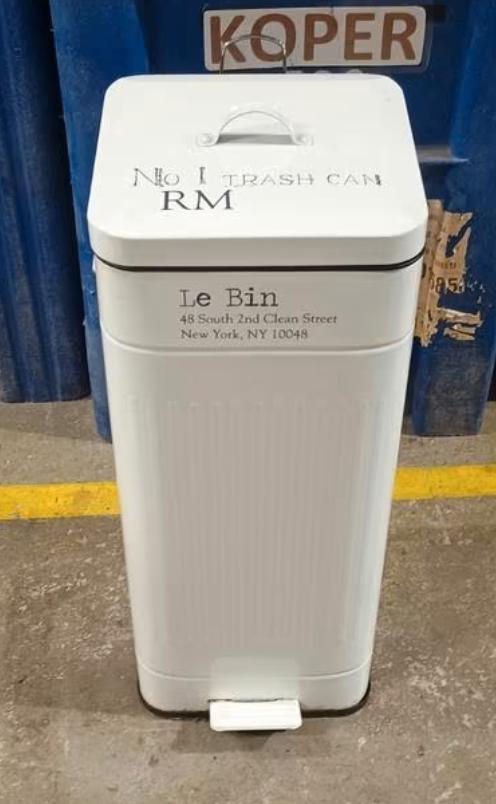 pedaalemmer Rivièra Maison prullenbak No 1 trash can, Huis en Inrichting, Woonaccessoires | Prullenbakken, Gebruikt, Metaal, Minder dan 50 cm