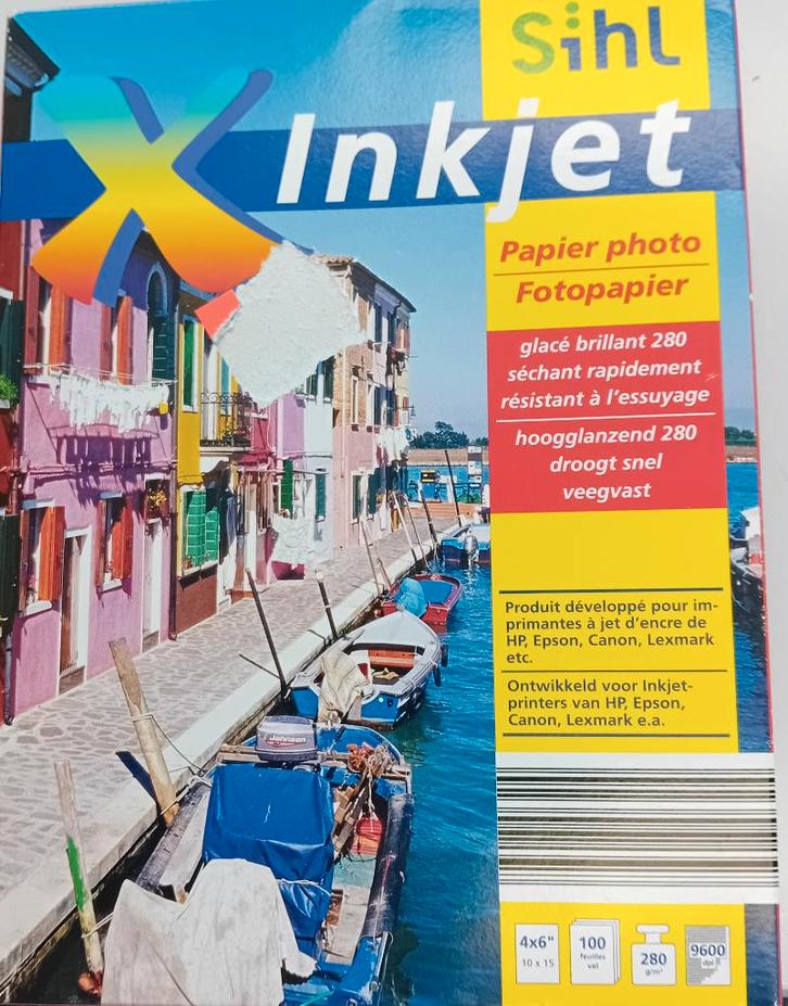 Te Koop: 70 vel inkjet fotopapier, 10 x 15 cm, nieuw. , Audio, Tv en Foto, Fotografie | Fotopapier, Nieuw, Ophalen of Verzenden