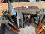 Gereedschapset in lederen tas, Doe-het-zelf en Verbouw, Gereedschap | Handgereedschap, Ophalen of Verzenden, Gebruikt