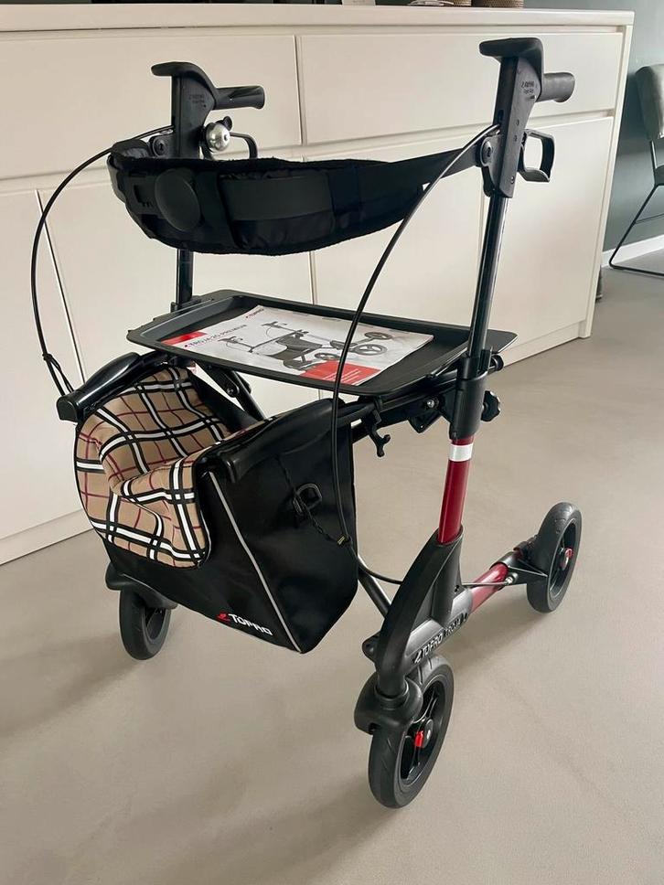 Rollator Topro Troja 2G tartan red S, Diversen, Rollators, Zo goed als nieuw, Opvouwbaar, Ophalen