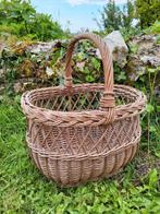 Franse brocante rietenmand/picknickmand/allegonda, Antiek en Kunst, Ophalen of Verzenden