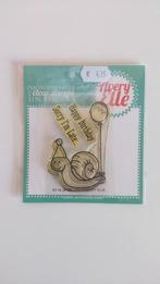 Avery Elle I'm Late Snail Stempelset - Happy Birthday, Verzenden, Gebruikt, Clearstamp