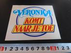 sticker omroep transparant VERONICA komt naar je toe, Verzamelen, Ophalen, Zo goed als nieuw