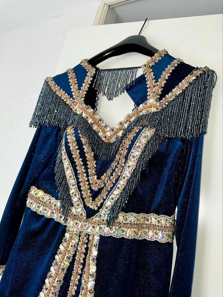 Bindalli / kaftan / henna jurk, Kleding | Dames, Gelegenheidskleding, Nieuw, Overige typen, Maat 42/44 (L), Blauw, Ophalen of Verzenden