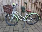 Damesfiets groen wit gazelle 28 inch, Gebruikt, Handrem, Gazelle, Ophalen