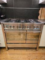 Smeg Gasfornuis met Dubbele Oven - 1 Meter Breed, Witgoed en Apparatuur, Fornuizen, Ophalen, Gebruikt, Warmhoudplaat, Energieklasse A of zuiniger