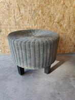 Rieten poef / kruk / tafeltje, Huis en Inrichting, Ophalen, Rond, Minder dan 50 cm, Minder dan 50 cm