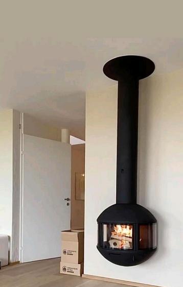 EDOFOCUS 631 DA HANGHAARD houtkachel FOCUS HAARD 3 ZIJDIG beschikbaar voor biedingen