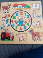 Houten boerderij puzzel, Ophalen of Verzenden, Minder dan 10 stukjes, 6 maanden tot 2 jaar