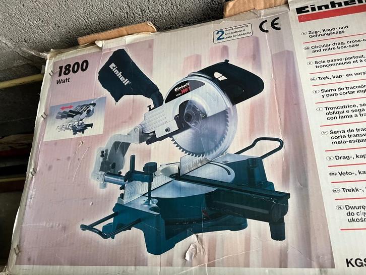 Verstekzaagmachine, Doe-het-zelf en Verbouw, Gereedschap | Zaagmachines, Gebruikt, Afkortzaag, 1200 watt of meer, 30 tot 70 mm