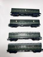 Lillput 4x antieke Abteilwagens, Hobby en Vrije tijd, B, Gelijkstroom, A, Lillput