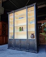 Hoge antieke winkelkast | Boekenkast | Zwart  / Wit #2219, Huis en Inrichting, Kasten | Boekenkasten, Niet ingevuld, 200 cm of meer