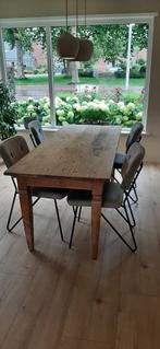 Eetkamer tafel, Huis en Inrichting, Tafels | Eettafels, Ophalen, Gebruikt, Koloniaal, 50 tot 100 cm