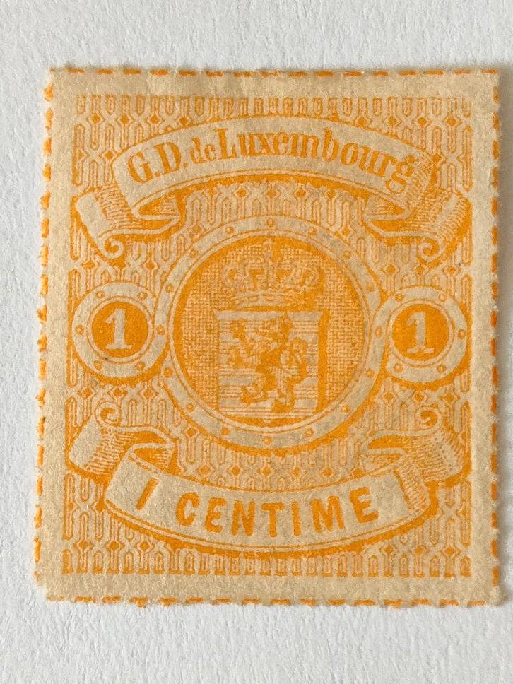LUXEMBURG Michel nr. 16a ongebruikt met plakker (jfb-post), Postzegels en Munten, Postzegels | Europa | Overig, Postfris, Luxemburg
