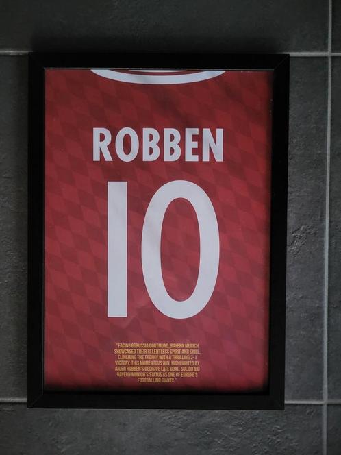 Ingelijste poster, Arjen Robben Bayern München 2012-2013, Sport en Fitness, Voetbal, Nieuw, Clubaccessoires, Ophalen of Verzenden