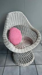 Vintage rotan kuipstoel, Ophalen, Gebruikt, Rotan