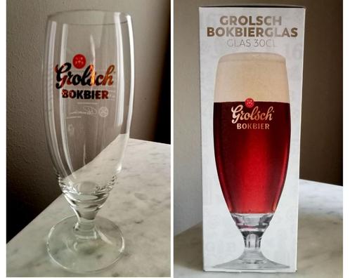 6 Nieuwe Grolsch Bokbier Bierglazen 30CL., Verzamelen, Biermerken, Nieuw, Glas of Glazen, Grolsch, Ophalen of Verzenden
