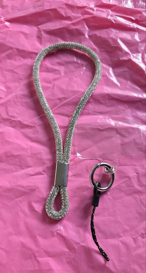 Crystal Luxe Polskoord & Telefoonkoord – Zilver, Sieraden, Tassen en Uiterlijk, Overige Accessoires, Zo goed als nieuw, Ophalen of Verzenden
