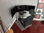Simrig | 3x 28" Monitor | logitech G29 | VW Cross Polo stoel, Computers en Software, Ophalen, Zo goed als nieuw, Logitech