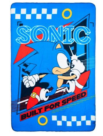 Sonic Fleece Deken - Built for Speed - Fleecedeken beschikbaar voor biedingen
