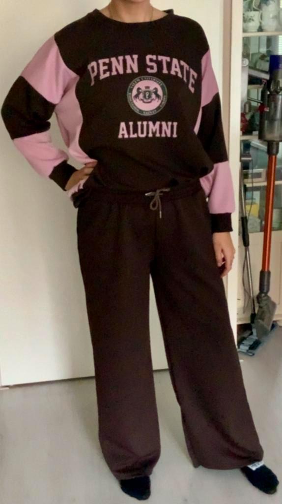 Nieuwe Joggingpak - Maat 46 tm 50,, Kleding | Dames, Huispakken, Nieuw, Maat 46/48 (XL) of groter, Bruin, Ophalen of Verzenden