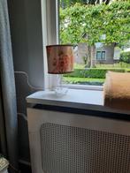 Tafellamp schemerlampje vintage kapje, Ophalen of Verzenden, Zo goed als nieuw, Stof, Minder dan 50 cm