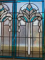 Glas in loodramen 2 stuks, Doe-het-zelf en Verbouw, Glas en Ramen, Minder dan 80 cm, Overige typen, Ophalen of Verzenden, Zo goed als nieuw