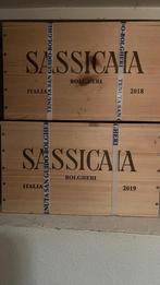 2 Kisten Sassicaia 2018 & 2019 – 12 flessen topwijn!, Verzamelen, Ophalen of Verzenden, Zo goed als nieuw, Frankrijk, Rode wijn