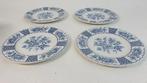 Melody Blue, Myott England vintage gebaksbordjes, 4 st. 8B7, Antiek en Kunst, Antiek | Servies los, Ophalen of Verzenden