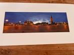 Panoramafoto schilderij in lijst van Grote Markt Groningen, Antiek en Kunst, Ophalen of Verzenden