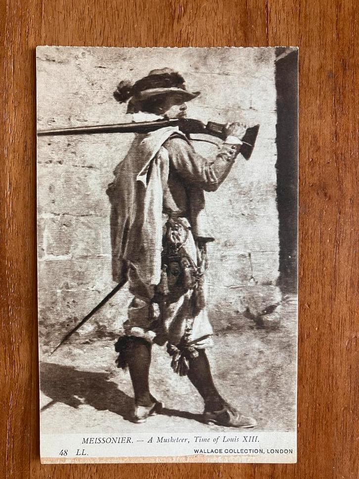 Meissonier, Musketier Lodewijk XIII, Verzamelen, Ansichtkaarten | Buitenland, Ongelopen, Frankrijk, Voor 1920, Ophalen of Verzenden