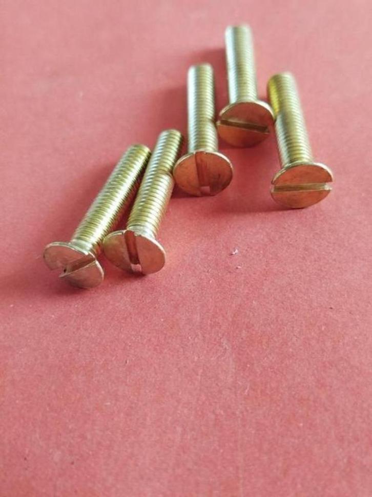 10 st. Messing Verzonken verzonken kop bouten m5 hobby, Tuin en Terras, Palen, Balken en Planken, Nieuw, Balken, 250 cm of meer