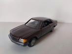 NZG 226 Mercedes-Benz 380SEC-500SEC bruin (1), Ophalen of Verzenden, Gebruikt, Auto, Overige merken