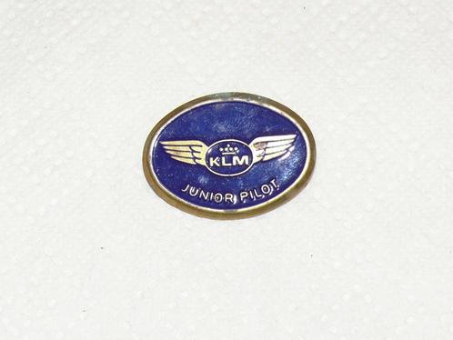 KLM  speldje , Junior Pilot, Verzamelen, Luchtvaart en Vliegtuigspotten, Zo goed als nieuw, Patch, Badge of Embleem, Ophalen of Verzenden