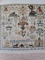 Borduurpatroon van merklap uit 1762, Ophalen of Verzenden, Patroon